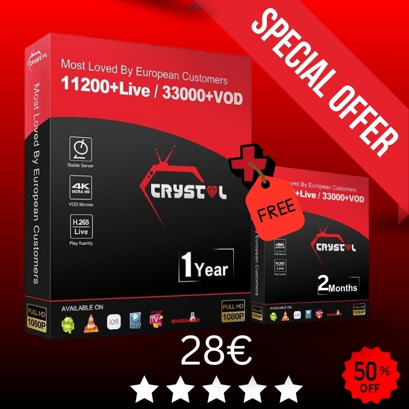 CRYSTAL IPTV SHOP SUBSCRIPTIONS AND RESELLER PLANS Best Server 